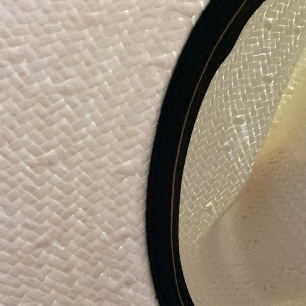 Aritzia Fedora ivory hat  - Brand New with Tag - black ribbon - Picture 10 of 13
